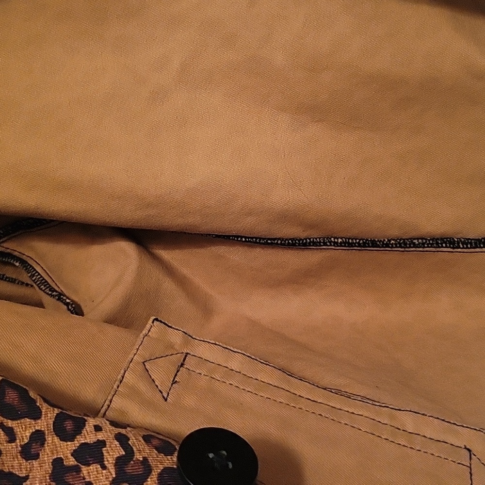 Lauren Ralph Lauren Leopard Print Pea Coat in Brown and Black - Picture 6 of 7
